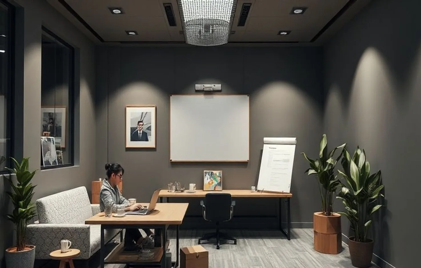 Business consulting room setup